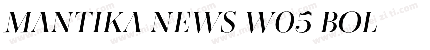 Mantika News W05 Bol字体转换